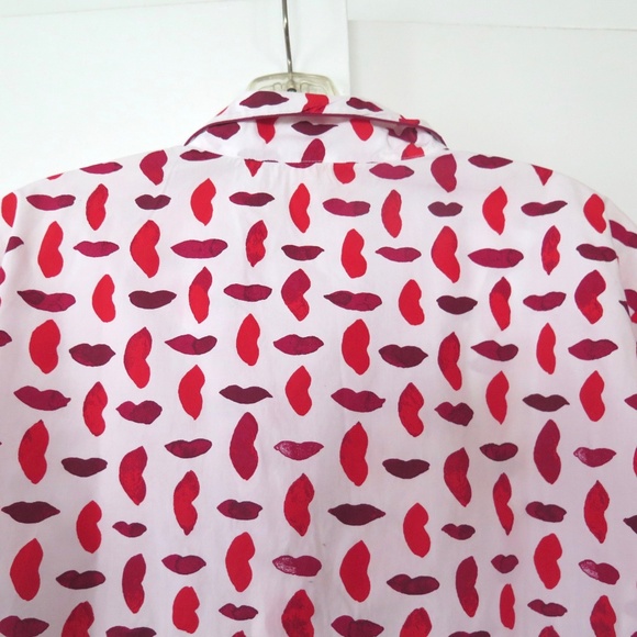 Tory Burch Pajama Top - Lips Pattern, Never Used - Picture 7 of 10